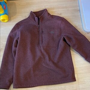 The North Face brownish maroon  Fleece Pullover